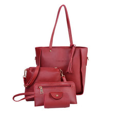 Load image into Gallery viewer, LITTHING 4pcs Woman Bag Set Fashion Female Purse and Handbag Four-Piece Shoulder Bag Tote Messenger Purse Bag Drop Shipping