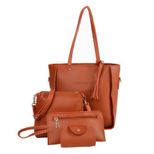 Load image into Gallery viewer, LITTHING 4pcs Woman Bag Set Fashion Female Purse and Handbag Four-Piece Shoulder Bag Tote Messenger Purse Bag Drop Shipping