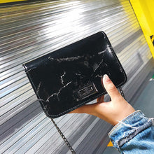 Load image into Gallery viewer, Bags for Women 2019 Marble Pattern Shoulder Bag Lock Buckle Wild Messenger Small Square Marble White Bag Designer Handbags